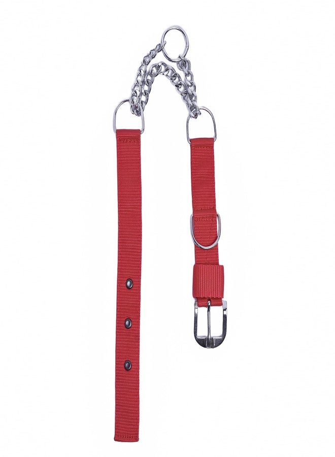 VIPCOLLECTION VIP Collection Premium Stainless Steel Dog Choke Collar for Gentle Training and Control fo All Breed Dogs Color-Red (Small) - Image 4